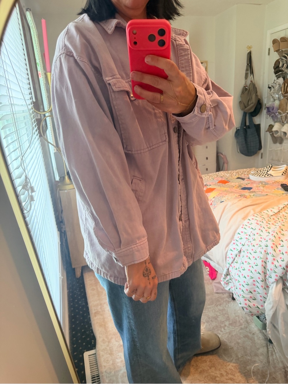 H&M Lavender Oversized Utility Shacket - Picture 4 of 5